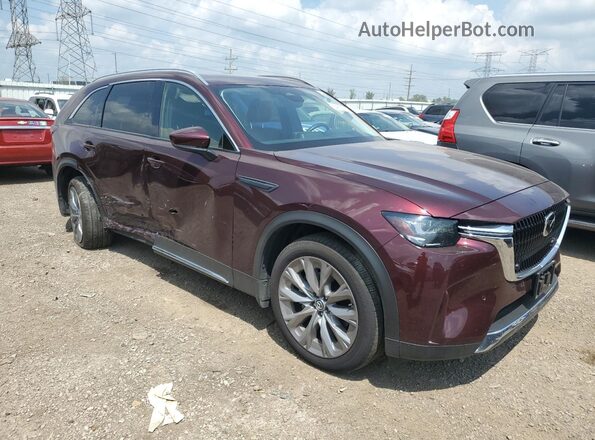 JM3KKDHD3R1182714 2024 MAZDA CX-90 Maroon წინა მარჯვენა