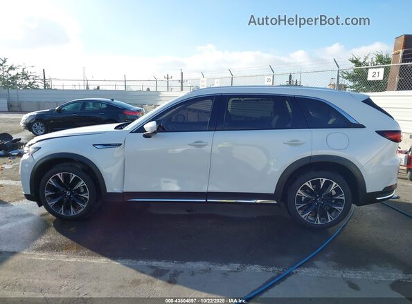 JM3KKEHA7R1123225 2024 MAZDA CX-90 PHEV White სალონის 360-გრადუსიანი ხედი