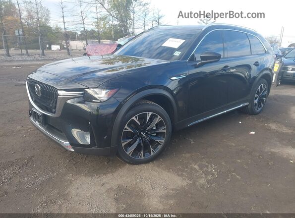 JM3KKEHAXS1249861 2025 MAZDA CX-90 PHEV Черный Передняя левая четверть