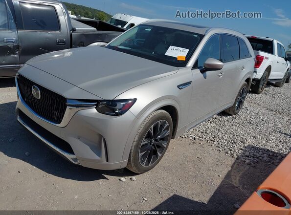 JM3KKEHC4R1175915 2024 MAZDA CX-90 Tan Առջևի ձախ երեք քառորդ տեսարան