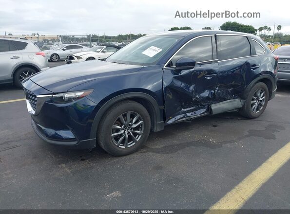 JM3TCACY3L0419774 2020 MAZDA CX-9 Dark Blue Передняя левая четверть