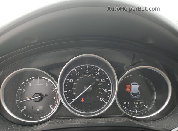 JM3TCACY4M0501479 2021 MAZDA CX-9 White Instrument cluster view