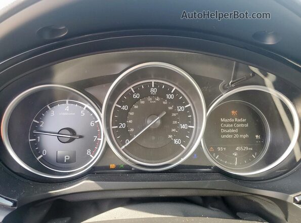 JM3TCACYXK0330699 2019 MAZDA CX-9 Charcoal ხელსაწყოთა პანელის ხედი