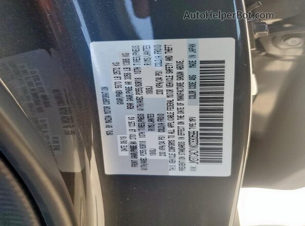JM3TCACYXK0330699 2019 MAZDA CX-9 Charcoal VIN კოდის სტიკერის ხედი