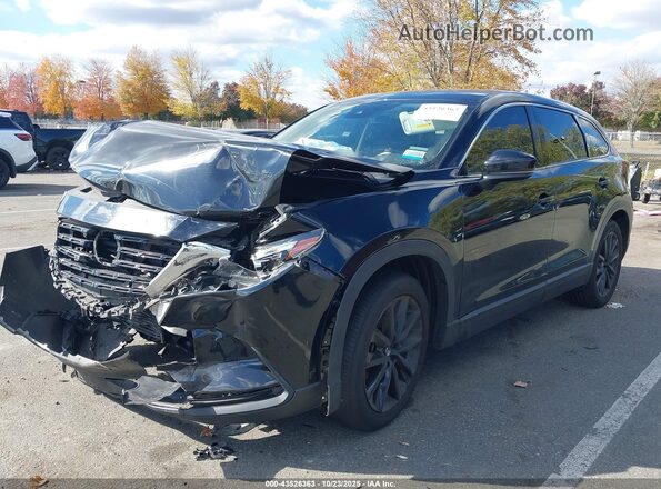 JM3TCBAY0P0657919 2023 MAZDA CX-9 Black წინა მარცხენა ხედი სამი მეოთხედიდან