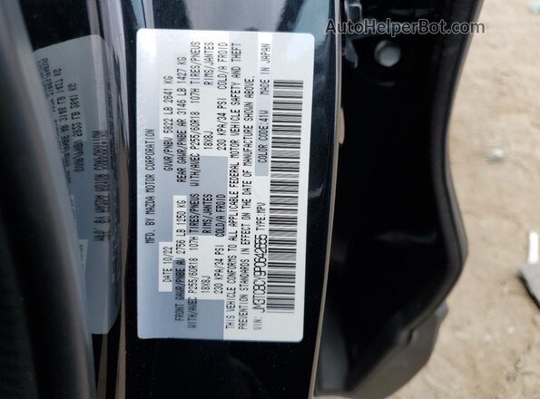 JM3TCBCY9P0642655 2023 MAZDA CX-9 Black VIN კოდის სტიკერის ხედი