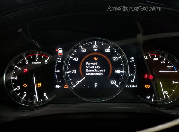 JM3TCBDY1M0521791 2021 MAZDA CX-9 Gray Widok zestawu wskaźników