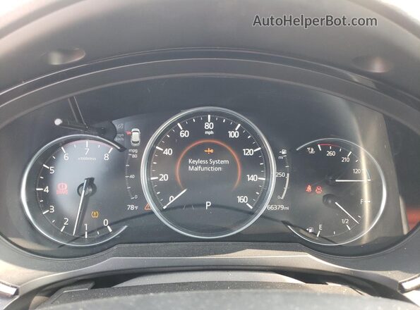 JM3TCBDY4M0522076 2021 MAZDA CX-9 White Instrument cluster view