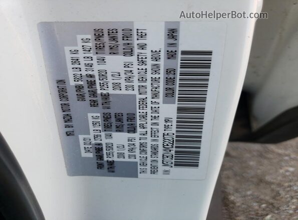 JM3TCBDY4M0522076 2021 MAZDA CX-9 White VIN sticker view