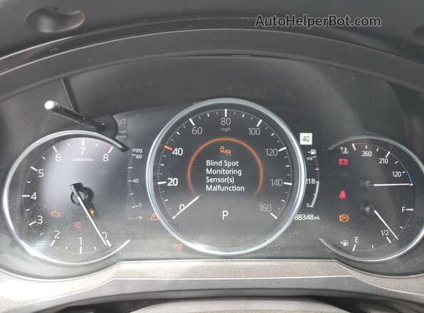 JM3TCBDYXM0523832 2021 MAZDA CX-9 Silver Вид щитка приладів