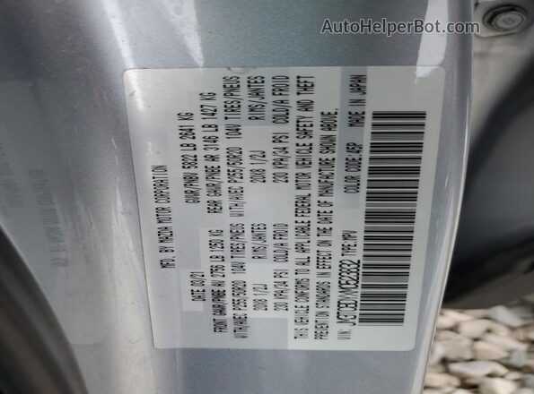 JM3TCBDYXM0523832 2021 MAZDA CX-9 Silver Вид наклейки з VIN-кодом