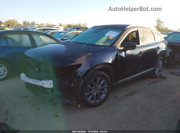 JM3TCBDYXN0609496 2022 MAZDA CX-9 Blue წინა მარცხენა ხედი სამი მეოთხედიდან