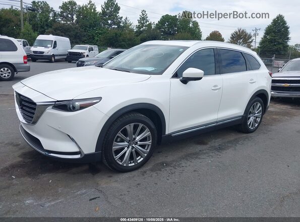 JM3TCBEY2M0533267 2021 MAZDA CX-9 White წინა მარცხენა ხედი სამი მეოთხედიდან