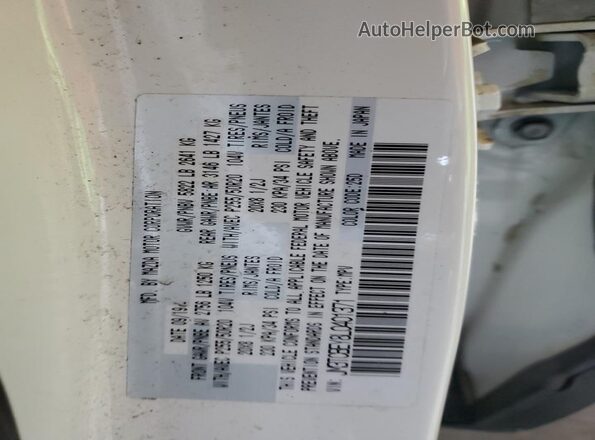 JM3TCBEY8L0401371 2020 MAZDA CX-9 White VIN կոդի պիտակի տեսք