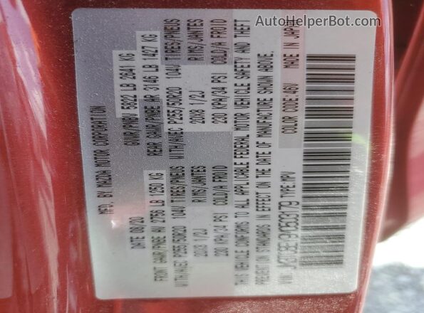 JM3TCBEY9M0503179 2021 MAZDA CX-9 Red სალონის 360-გრადუსიანი ხედი