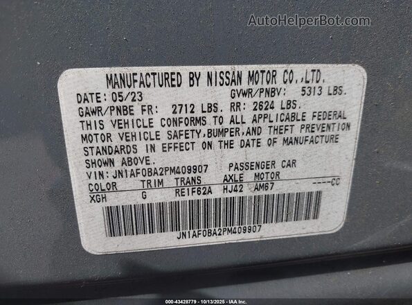 JN1AF0BA2PM409907 2023 NISSAN ARIYA Gray 