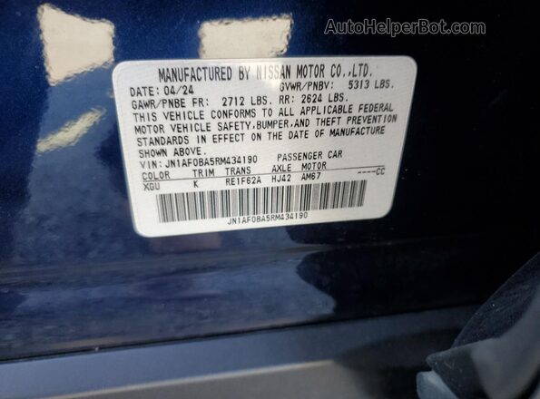 JN1AF0BA5RM434190 2024 NISSAN ARIYA Blue 