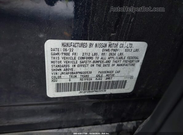 JN1AF0BA9PM400539 2023 NISSAN ARIYA Blue Vista del compartimento del motor