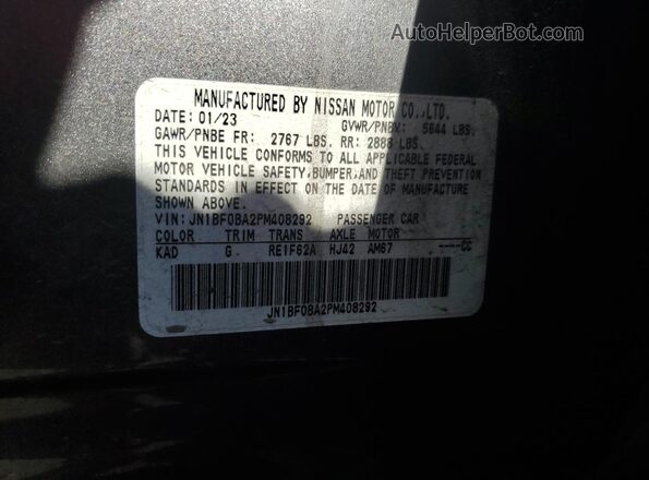 JN1BF0BA2PM408292 2023 NISSAN ARIYA Silver Engine compartment view