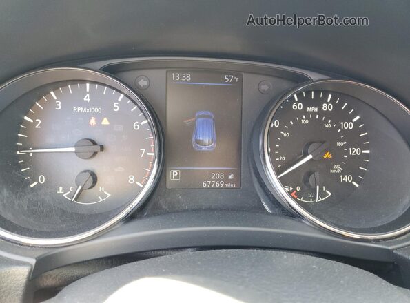 JN1BJ1CV0LW540570 2020 NISSAN ROGUE Black Vista del cuadro de instrumentos