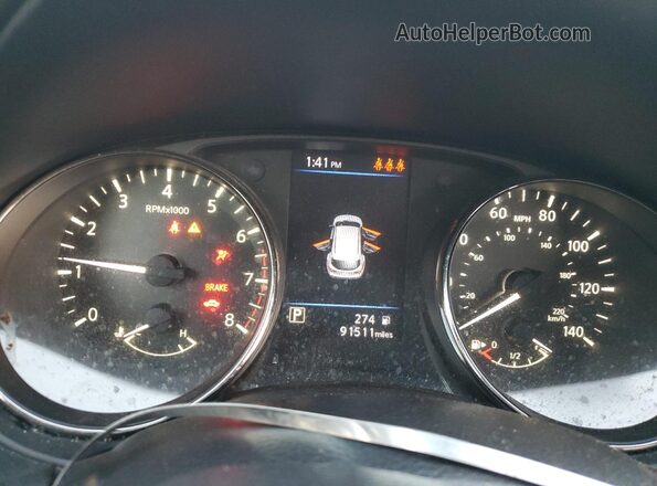 JN1BJ1CV4LW256388 2020 NISSAN ROGUE Gray Вид щитка приладів