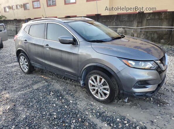JN1BJ1CV4LW256388 2020 NISSAN ROGUE Gray Передня права чверть