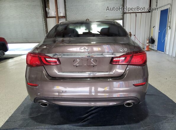 JN1BY1AP1HM741090 2017 INFINITI Q70 Brown Widok z tyłu