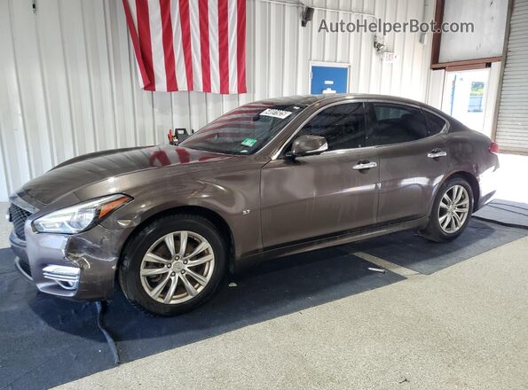 JN1BY1AP1HM741090 2017 INFINITI Q70 Brown Widok naklejki z numerem VIN
