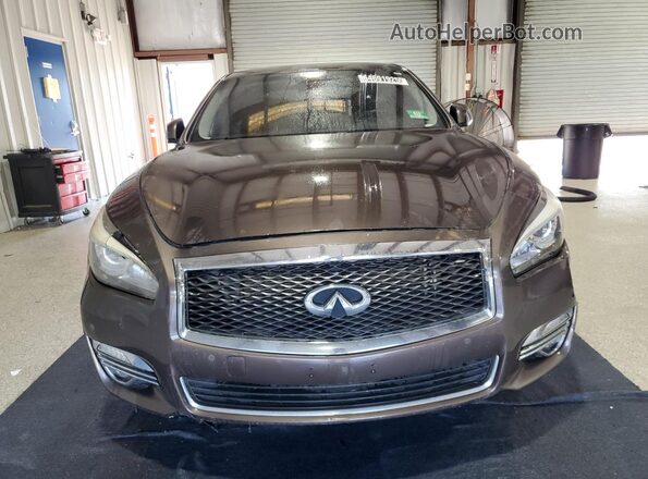 JN1BY1AP1HM741090 2017 INFINITI Q70 Brown Widok z przodu