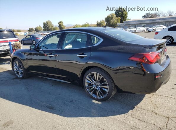 JN1BY1AP1KM505613 2019 INFINITI Q70 Black Trasero izquierdo