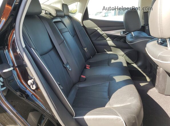 JN1BY1AP1KM505613 2019 INFINITI Q70 Black Vista de los asientos traseros