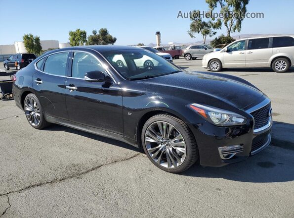 JN1BY1AP1KM505613 2019 INFINITI Q70 Black Delantero derecho
