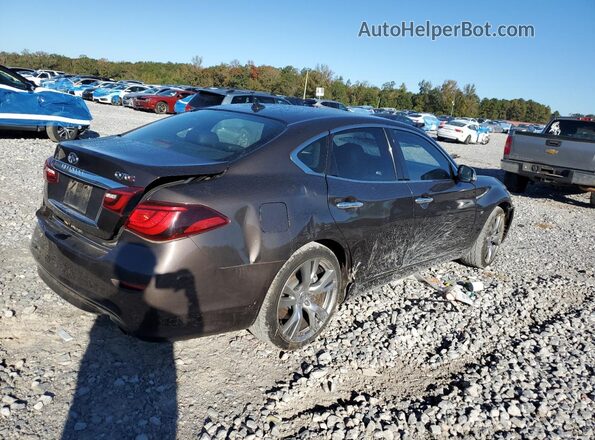 JN1BY1AP5HM740007 2017 INFINITI Q70 Коричневый Задняя правая четверть