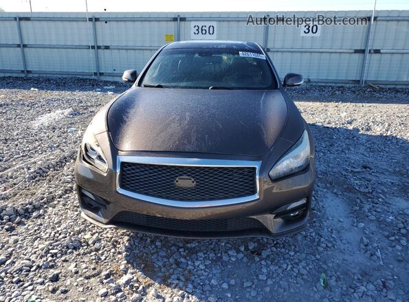 JN1BY1AP5HM740007 2017 INFINITI Q70 Коричневый Вид спереди