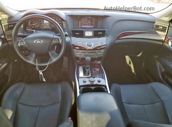 JN1BY1AR8JM220522 2018 INFINITI Q70 Black წინა პანელის ხედი