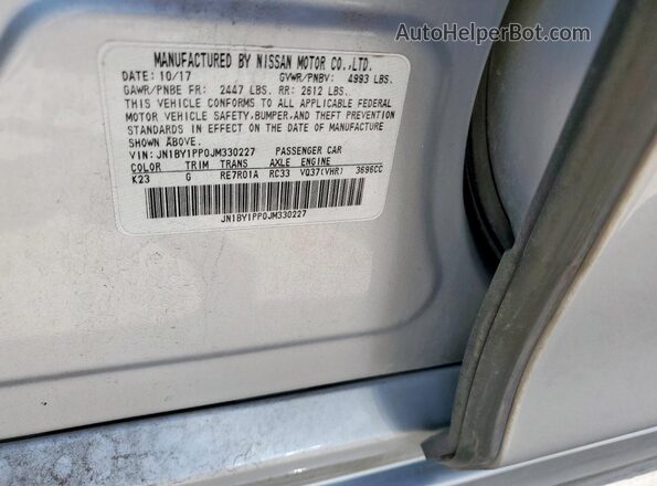 JN1BY1PP0JM330227 2018 INFINITI Q70L Silver 