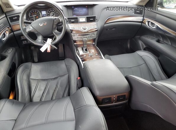 JN1BY1PR2GM720563 2016 INFINITI Q70L Black წინა პანელის ხედი