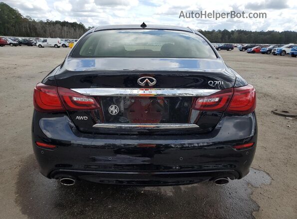 JN1BY1PR2GM720563 2016 INFINITI Q70L Black უკანა ხედი