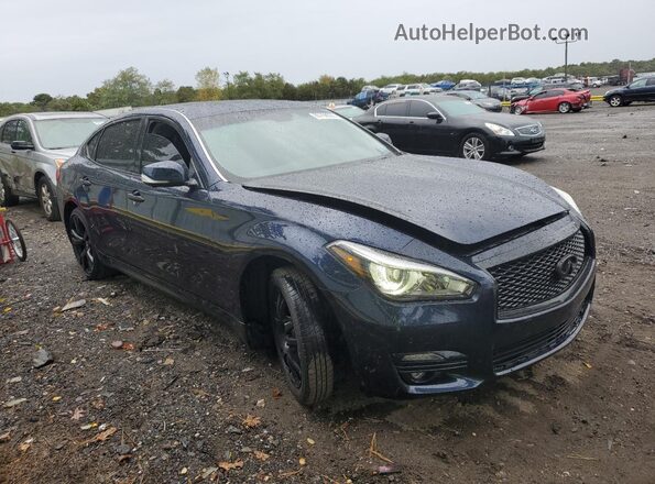 JN1BY1PR3GM720734 2016 INFINITI Q70L Blue Передня права чверть
