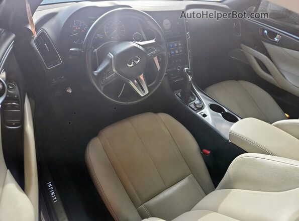 JN1CV7EKXJM200172 2018 INFINITI Q60 Gray Вид панелі приладів