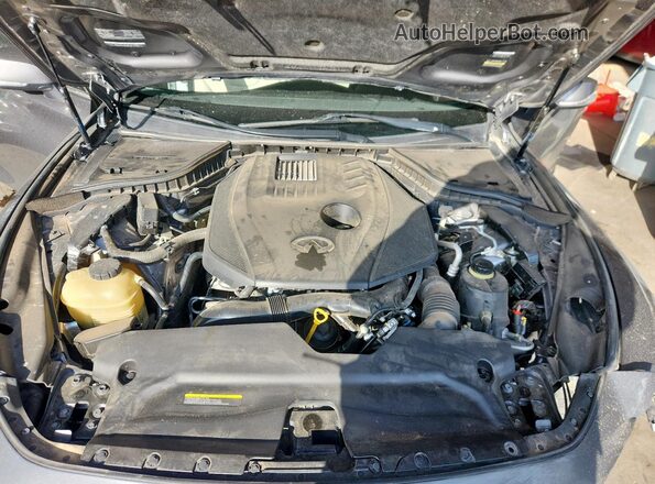 JN1CV7EKXJM200172 2018 INFINITI Q60 Gray Вид задньої частини салону
