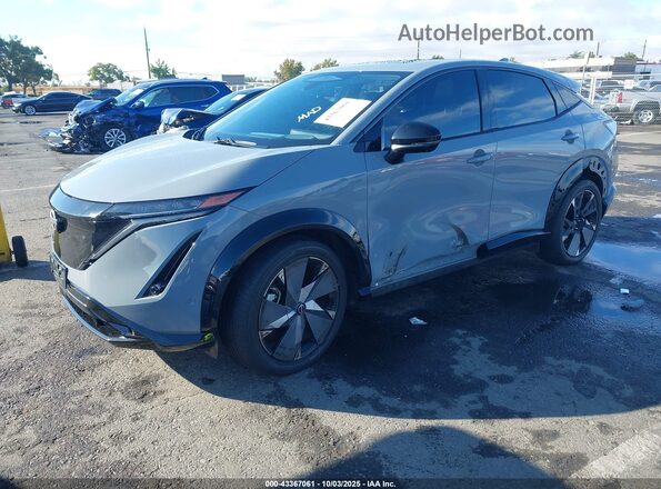 JN1DF0CD0RM733320 2024 NISSAN ARIYA Light Blue Առջևի ձախ երեք քառորդ տեսարան