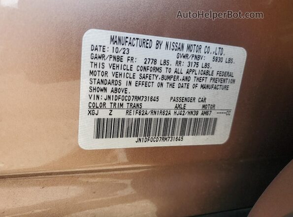 JN1DF0CD7RM731645 2024 NISSAN ARIYA Gold 