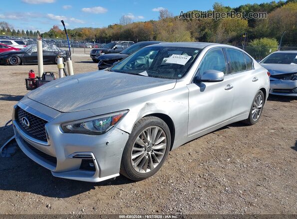 JN1EV7AP0LM207824 2020 INFINITI Q50 Серебряный Передняя левая четверть