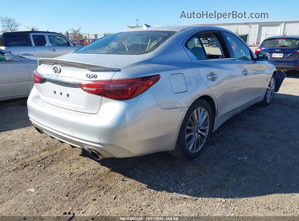 JN1EV7AP0LM207824 2020 INFINITI Q50 Серебряный Задняя правая четверть