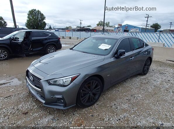 JN1EV7AP1LM204303 2020 INFINITI Q50 Gray წინა მარცხენა ხედი სამი მეოთხედიდან