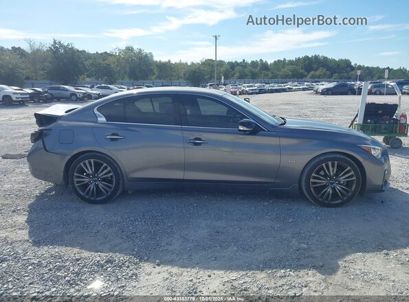 JN1EV7AP3LM203928 2020 INFINITI Q50 Серый Вид задней части салона
