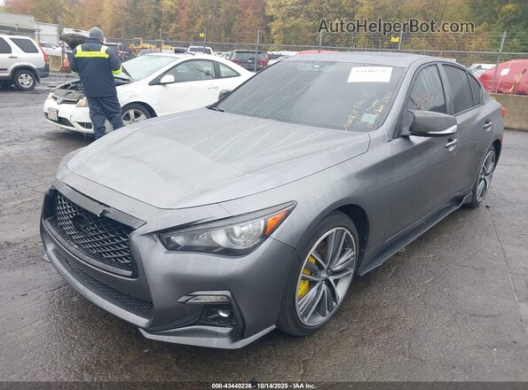 JN1EV7AP3LM204464 2020 INFINITI Q50 Gray Front left