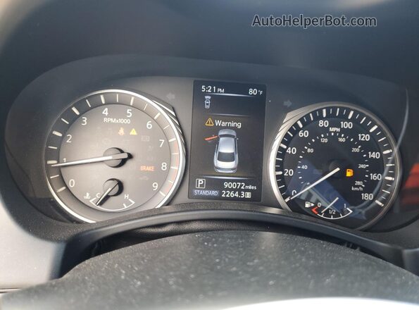 JN1EV7AP4LM207177 2020 INFINITI Q50 White Widok zestawu wskaźników