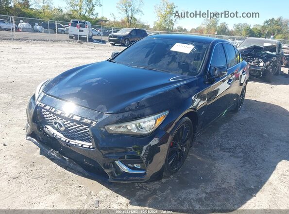 JN1EV7AP7KM516110 2019 INFINITI Q50 Черный Передняя левая четверть
